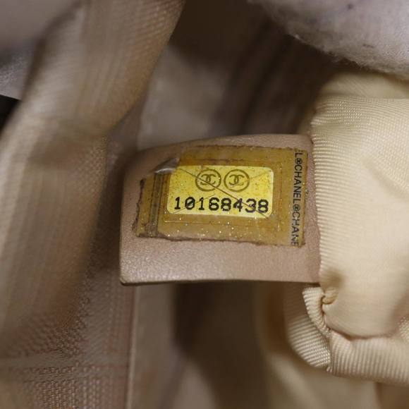 CHANEL New Travel Line Tote Bag Nylon Beige CC Auth bs14728 - Picture 11 of 16